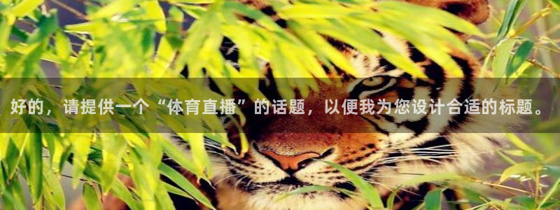 球神直播足球直播：好的，请提供一个“体育直播”的话题，以便我为您设计合适的标题。